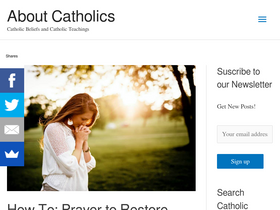 'aboutcatholics.com' screenshot