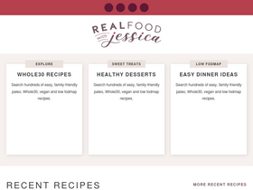 'realfoodwithjessica.com' screenshot