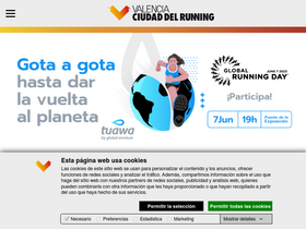 'valenciaciudaddelrunning.com' screenshot