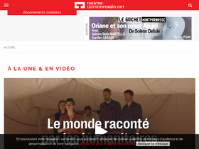 'theatre-contemporain.net' screenshot