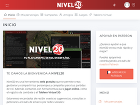 'nivel20.com' screenshot