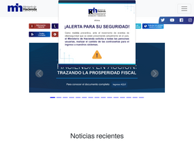 'hacienda.go.cr' screenshot