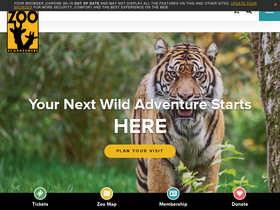 'nashvillezoo.org' screenshot