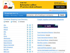 'shippingline.org' screenshot