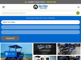 'golfcartgarage.com' screenshot