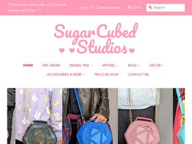Sugar [Cubed]³ Studios website screenshot