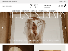 'ziniboutique.com' screenshot