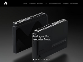 'analogue.co' screenshot