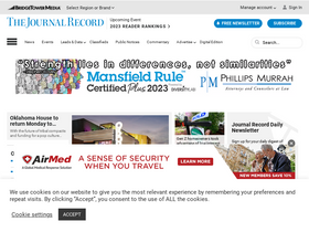 'journalrecord.com' screenshot