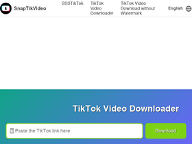 'snaptikvideo.com' screenshot