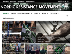 'nordicresistancemovement.org' screenshot