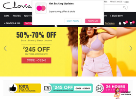 'clovia.com' screenshot