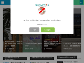'supmaroc.com' screenshot