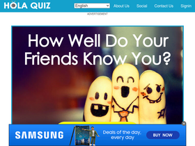 'holaquiz.com' screenshot