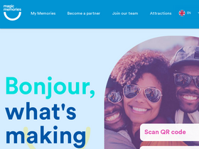 'magicmemories.com' screenshot