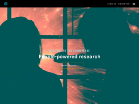 'zooniverse.org' screenshot