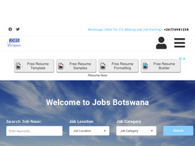 'jobsbotswana.info' screenshot