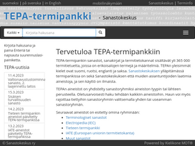 'termipankki.fi' screenshot
