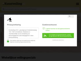 'kunstveiling.nl' screenshot