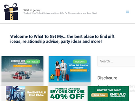 'whattogetmy.com' screenshot