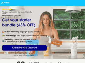 gramms.co homepage screenshot