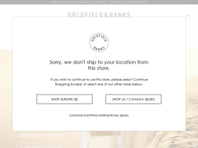 goldfieldandbanks.com homepage screenshot