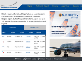 'buffaloairport.com' screenshot