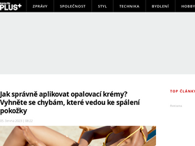 'zpravy.magazinplus.cz' screenshot