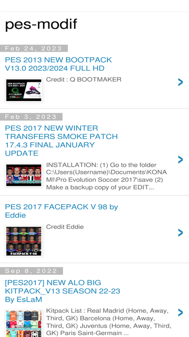 PES 2017 Patch 2023, Smoke Patch 17.4.3 Update Option File