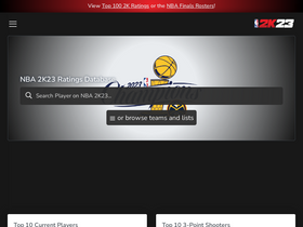 '2kratings.com' screenshot