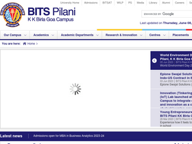 'bits-goa.ac.in' screenshot