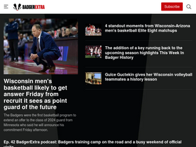 'badgerextra.com' screenshot