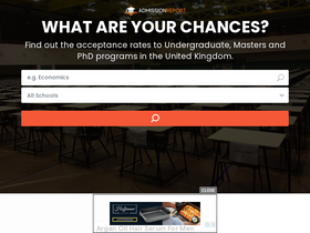 'admissionreport.com' screenshot