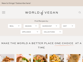 'worldofvegan.com' screenshot