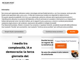 'sicilianpost.it' screenshot