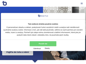 'brokertrust.cz' screenshot