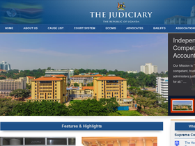 'judiciary.go.ug' screenshot