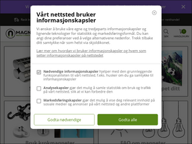 Magnordic.com homepage screenshot