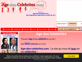 'age-des-celebrites.com' screenshot