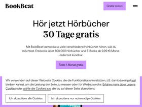 'bookbeat.de' screenshot