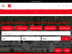'wildetoyota.com' screenshot