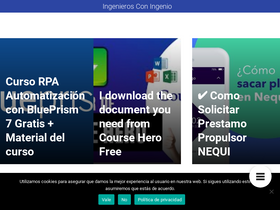 'ingenierosconingenio.com' screenshot