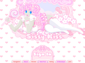 'sissykiss.com' screenshot