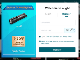 'olightstore.uk' screenshot