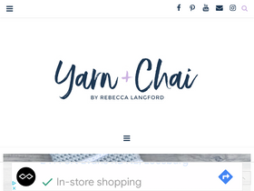 'yarnandchai.com' screenshot