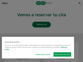 'specsavers.es' screenshot