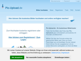 'pic-upload.de' screenshot