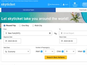 'skyticket.com' screenshot