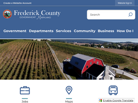 'frederickcountymd.gov' screenshot