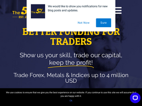 'the5ers.com' screenshot